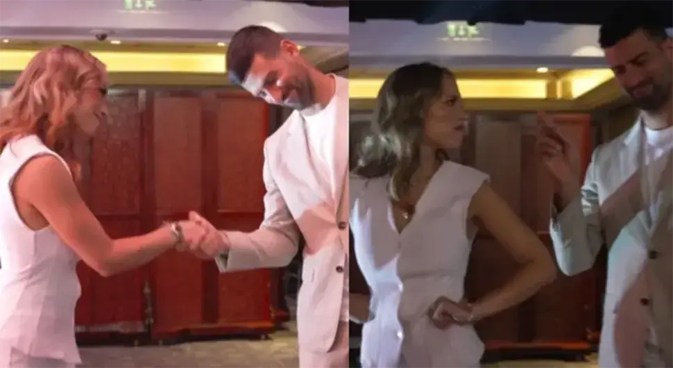 Новак Ђоковић учио познату љепотицу како да удара форхенд