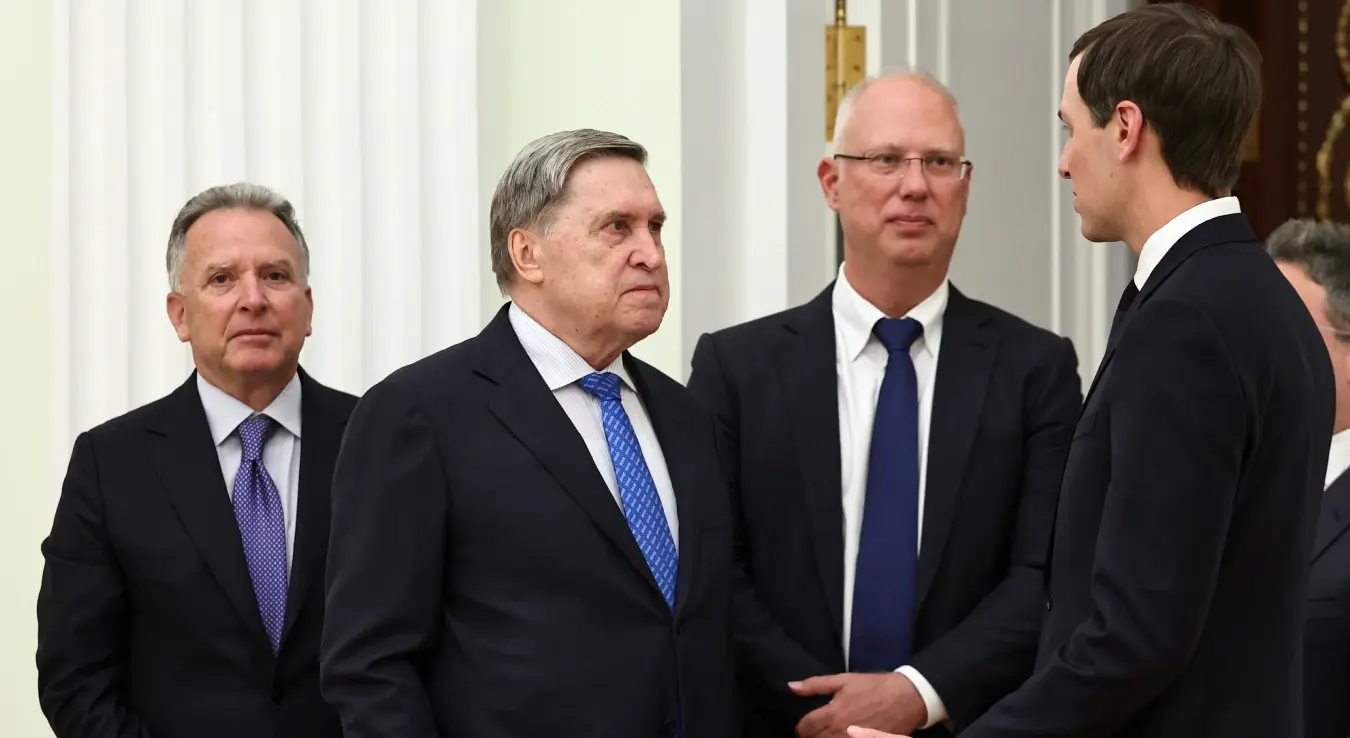 Јуриј Ушаков на састанку са специјалним изаслаником предсједника САД Стивом Виткофом