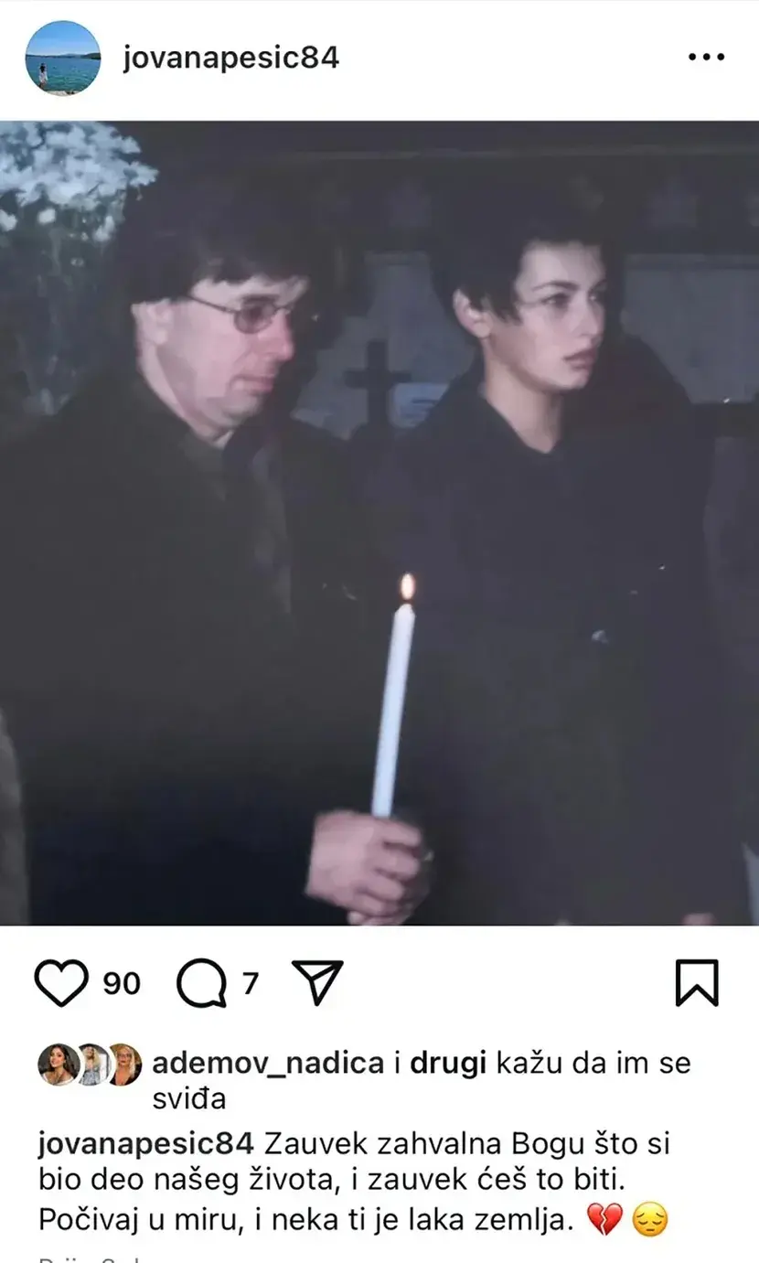 Саша Поповић јој био кум