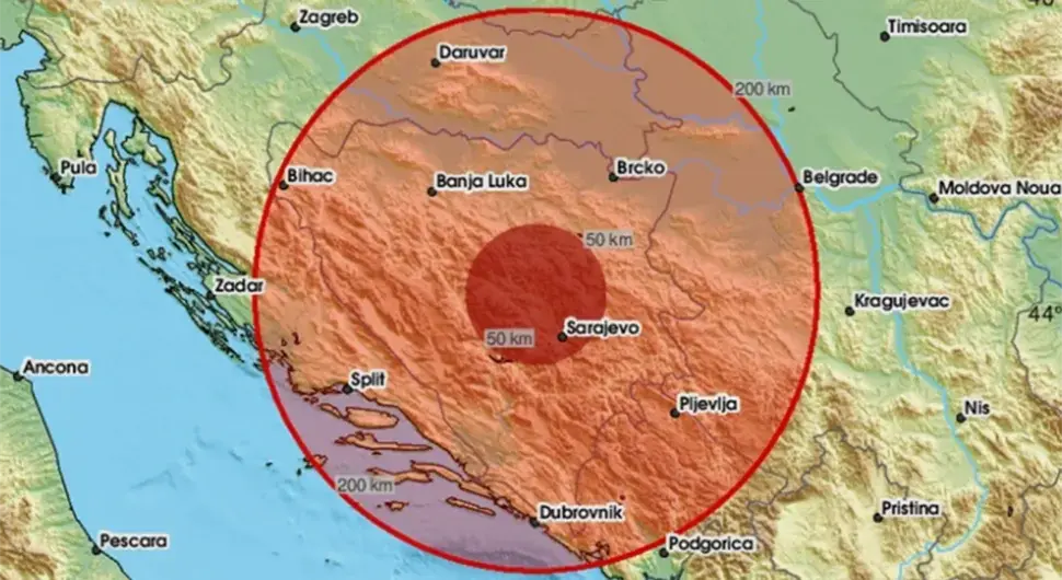 Земљотрес у БиХ