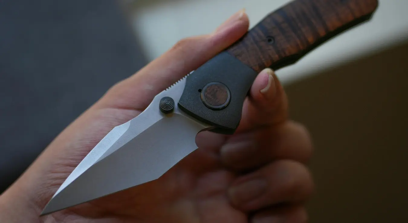 Жена држи нож