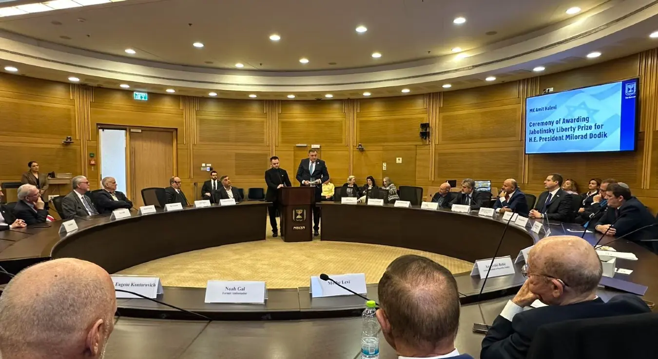 Додик: Награда Кнесета - симбол вјечног пријатељства Српске и Израела