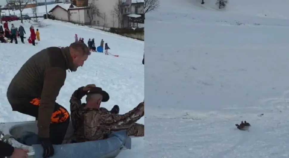 Санкање у кади у Великој Кладуши