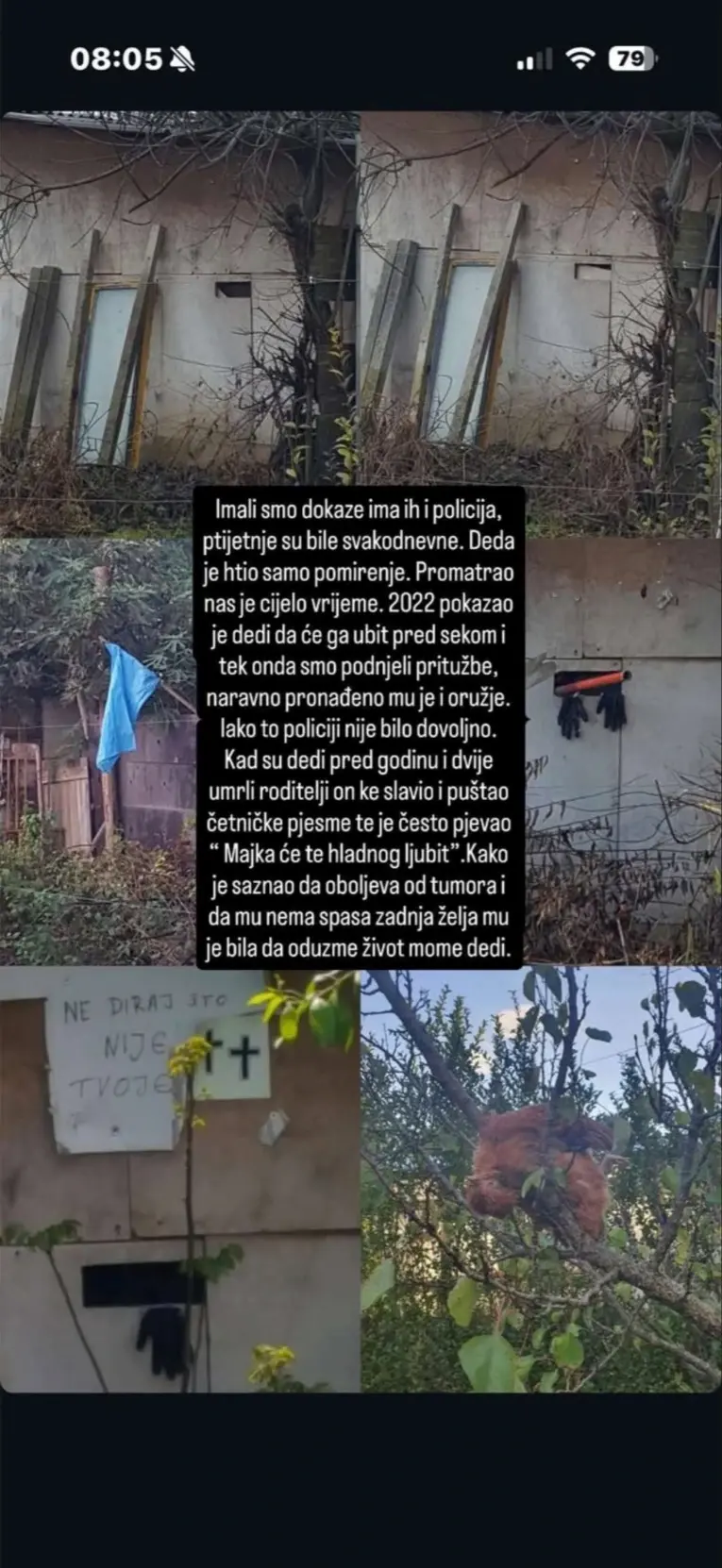 Пријетње које је добијао Новак