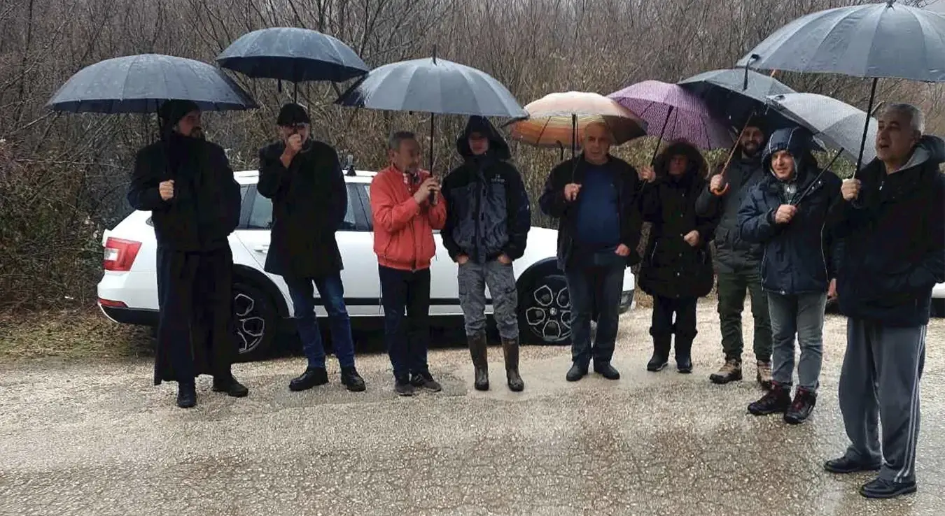 Протест у селу Кути