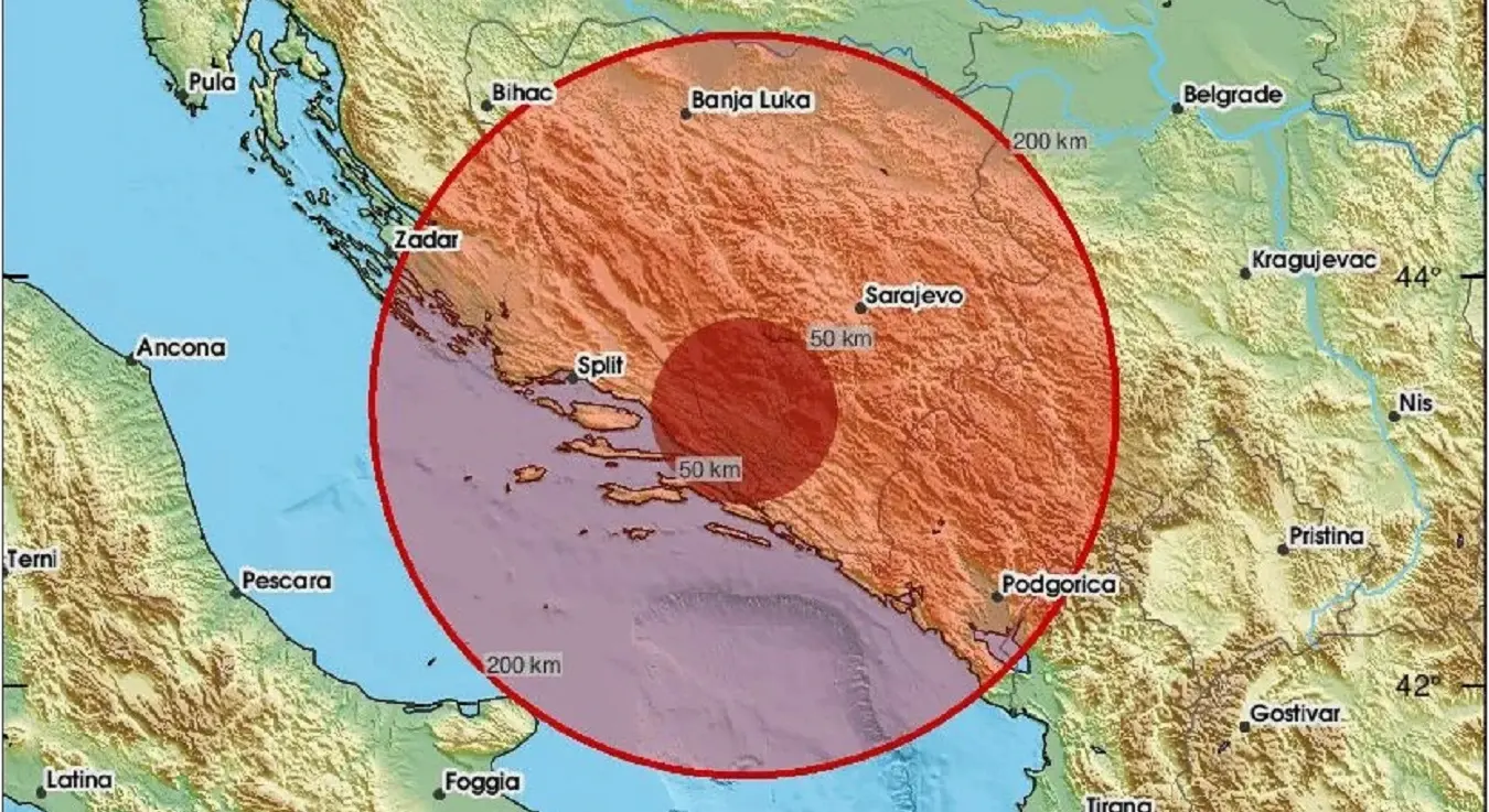 Земљотрес у БиХ: "Јак тутањ, као грмљавина под земљом"