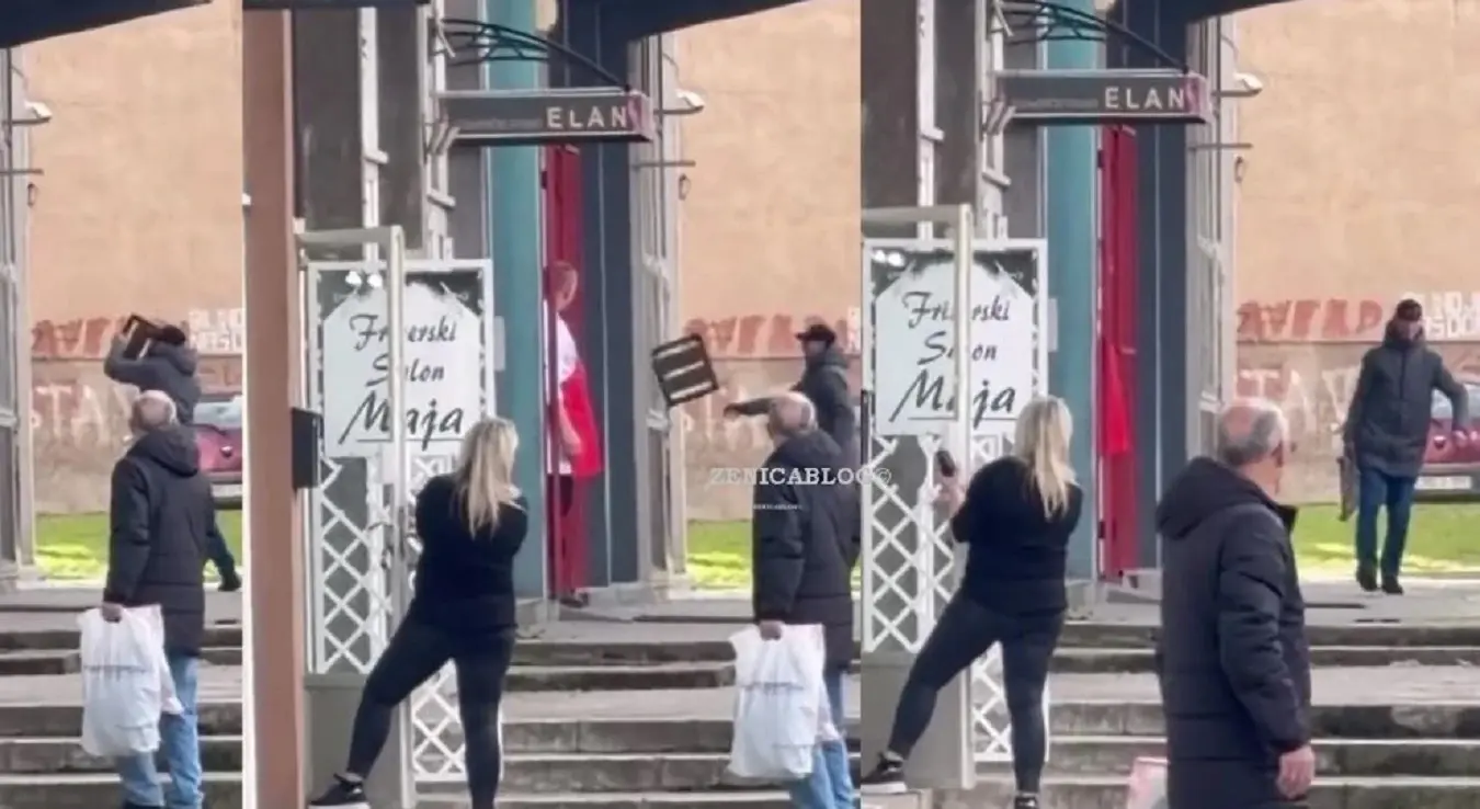 шахтом разбијао излог