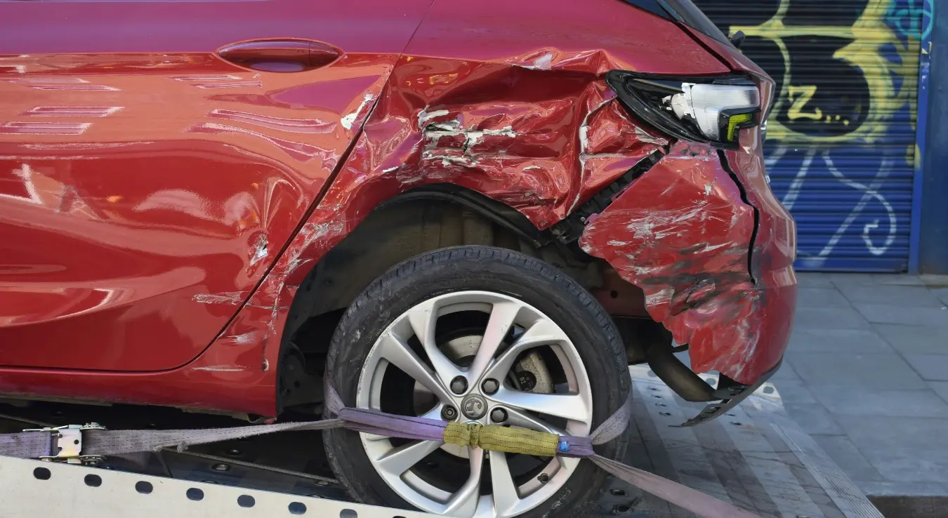 Ауто  након саобраћајне несреће