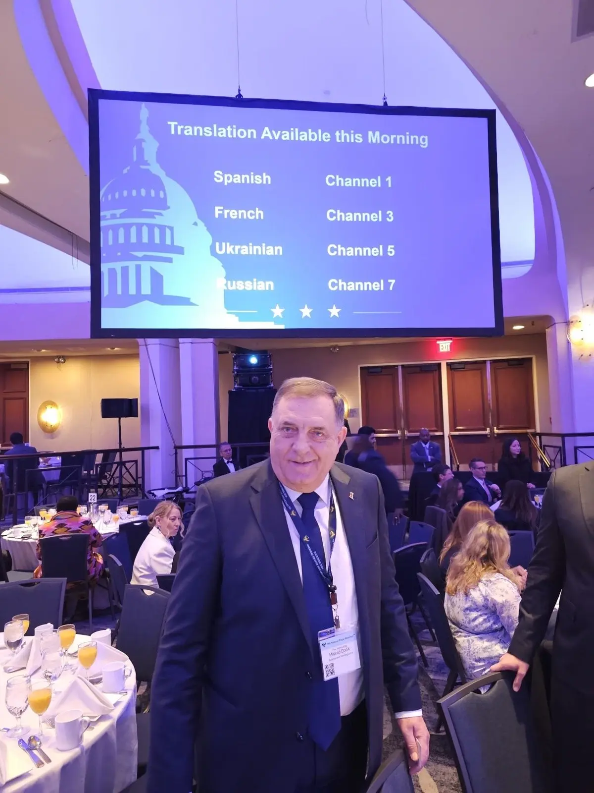 Милорад Додик на Молитвеном доручку