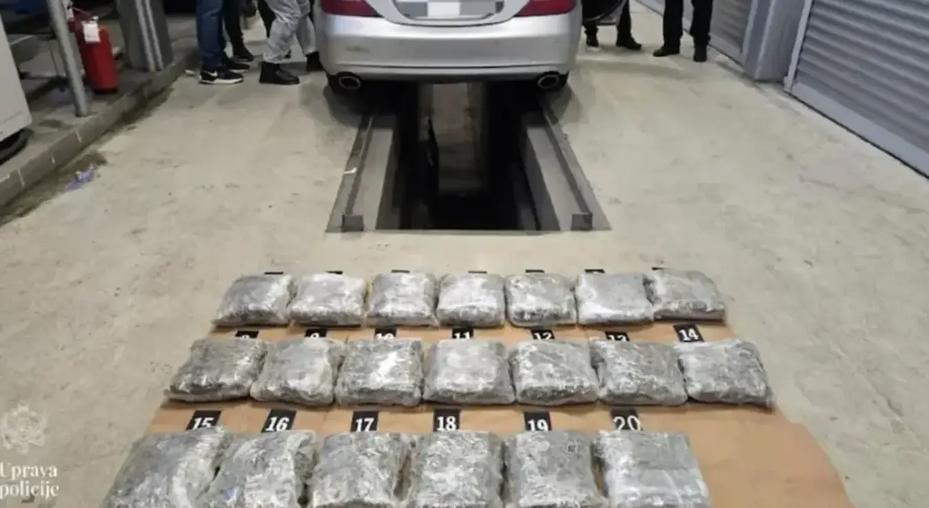 Заплијењена дрога у Црној Гори