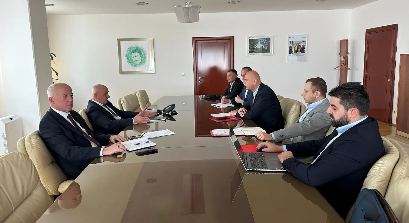 Петар Ђокић са управом РиТЕ Гацко