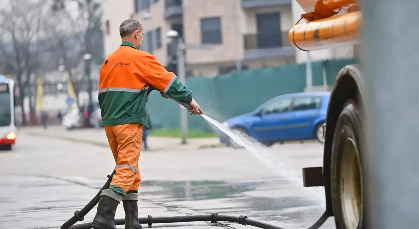Прање улица у Бањалуци