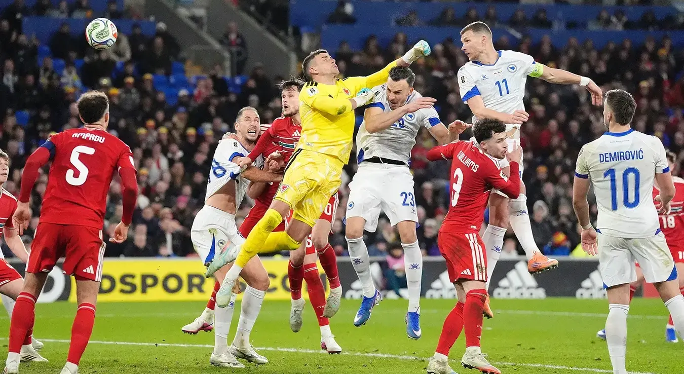 Фудбалска репрезентација БиХ у Кардифу игра против Велса први полуфинални меч баража