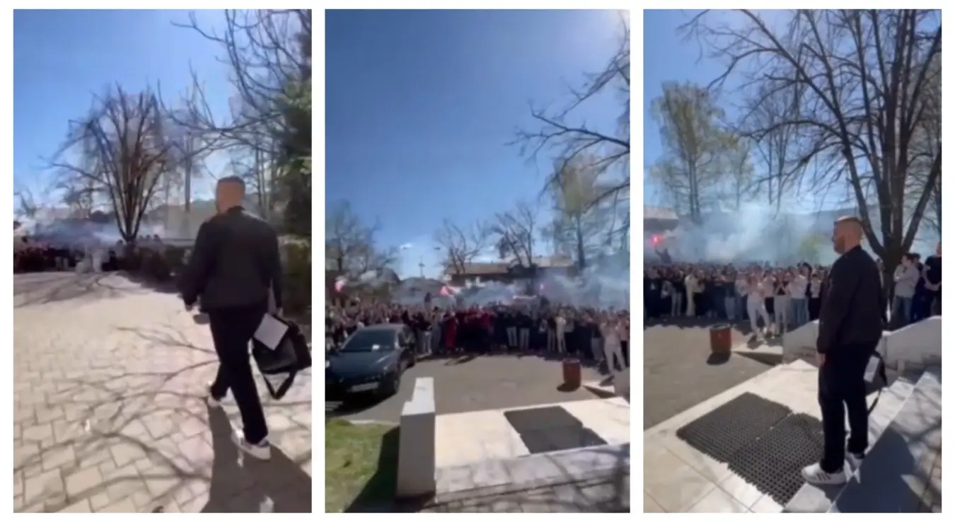 Ученици Медицинске школе у Бањалуци приредили емотиван опроштај за професора Анела Хајирића