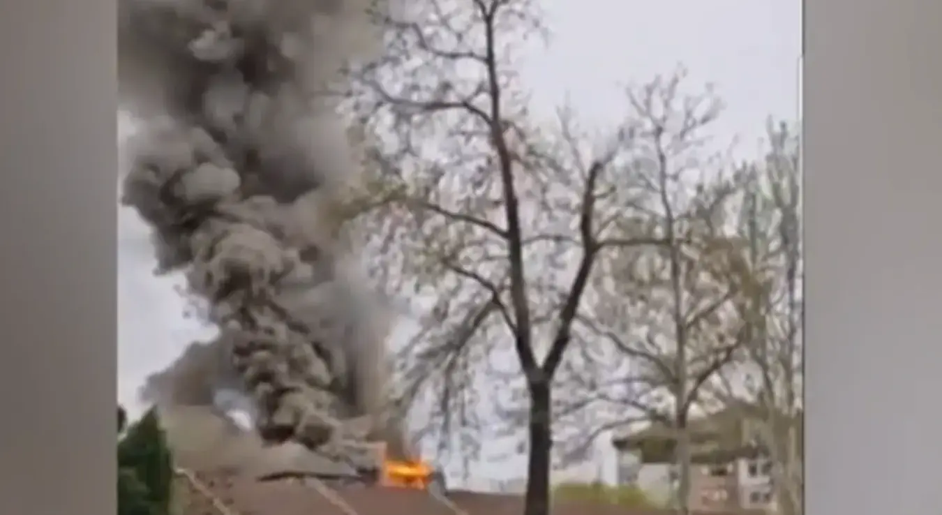 Пожар у згради Старог млина у Обреновцу.