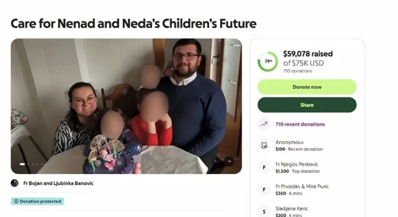 За д‌јецу настрадалих Ненада и Недељка Митрића прикупљено 100.000 КМ