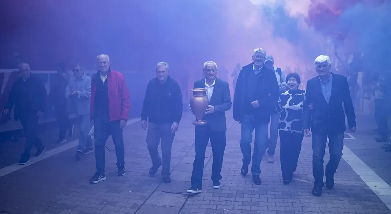 Борчевим рукометним великанима у Бањалуци приређена величанствена навијачка прослава 50. годишњице од европске титуле