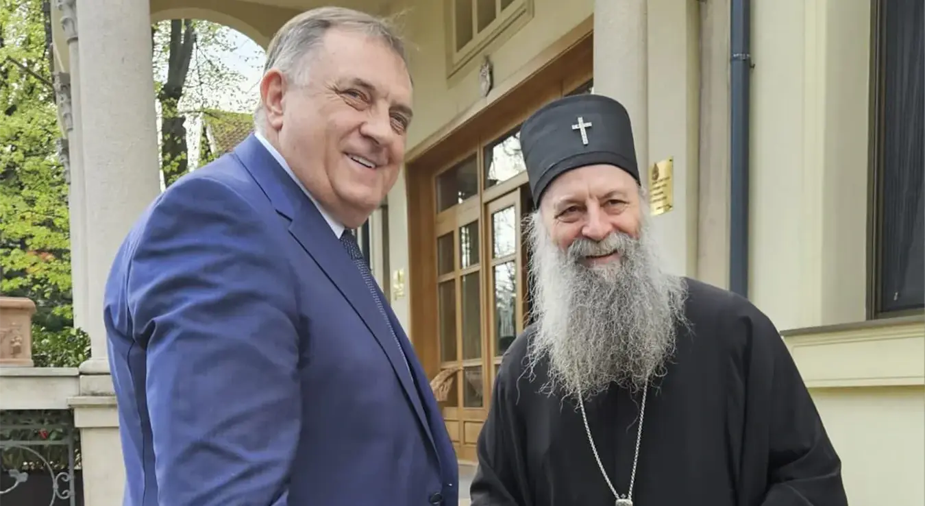 Милорад Додик и патријарх Порфирије