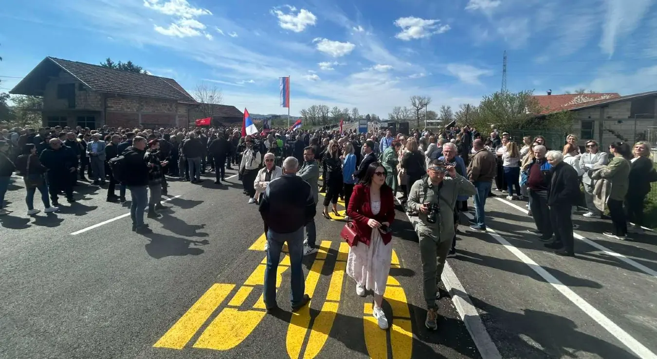 Отварање моста у насељу Чесма у Бањалуци