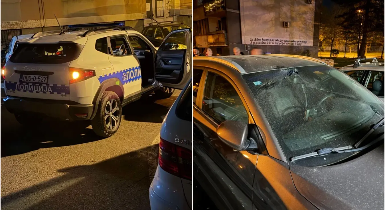 Отпао дио фасаде са зграде у Бањалуци и оштетио возила