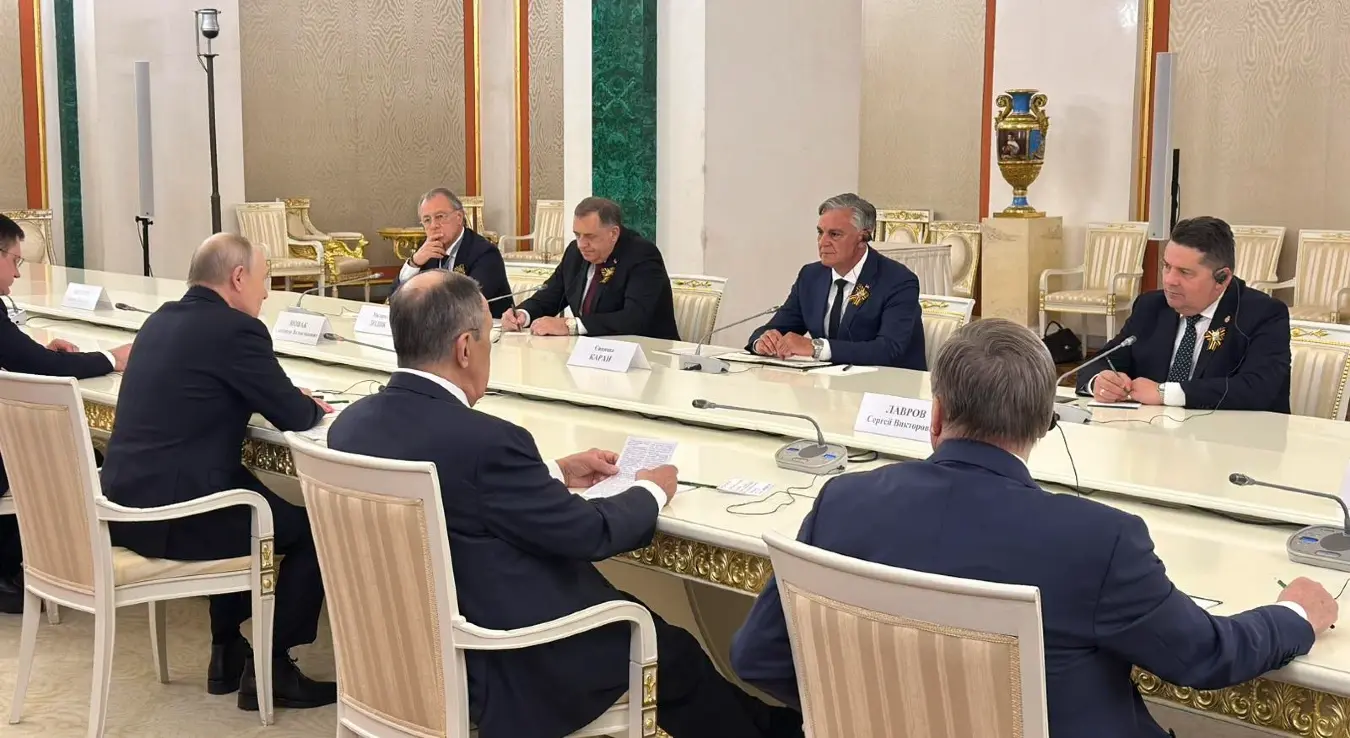 Састанак делегације Републике Српске са предсједником Русије Владимиром Путином у Кремљу.