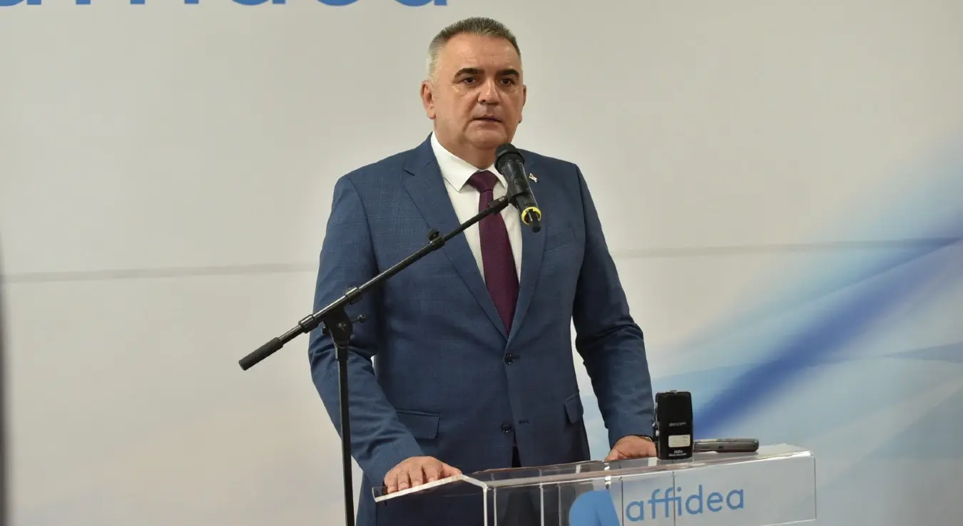 Предсједник Владе Републике Српске Саво Минић на конференцији за медије у Бањалуици