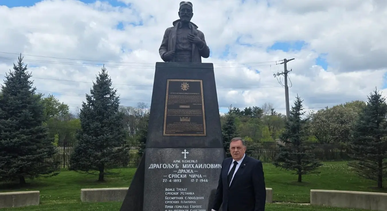 Додик обишао споменик ђенерала Драже у Либертвилу