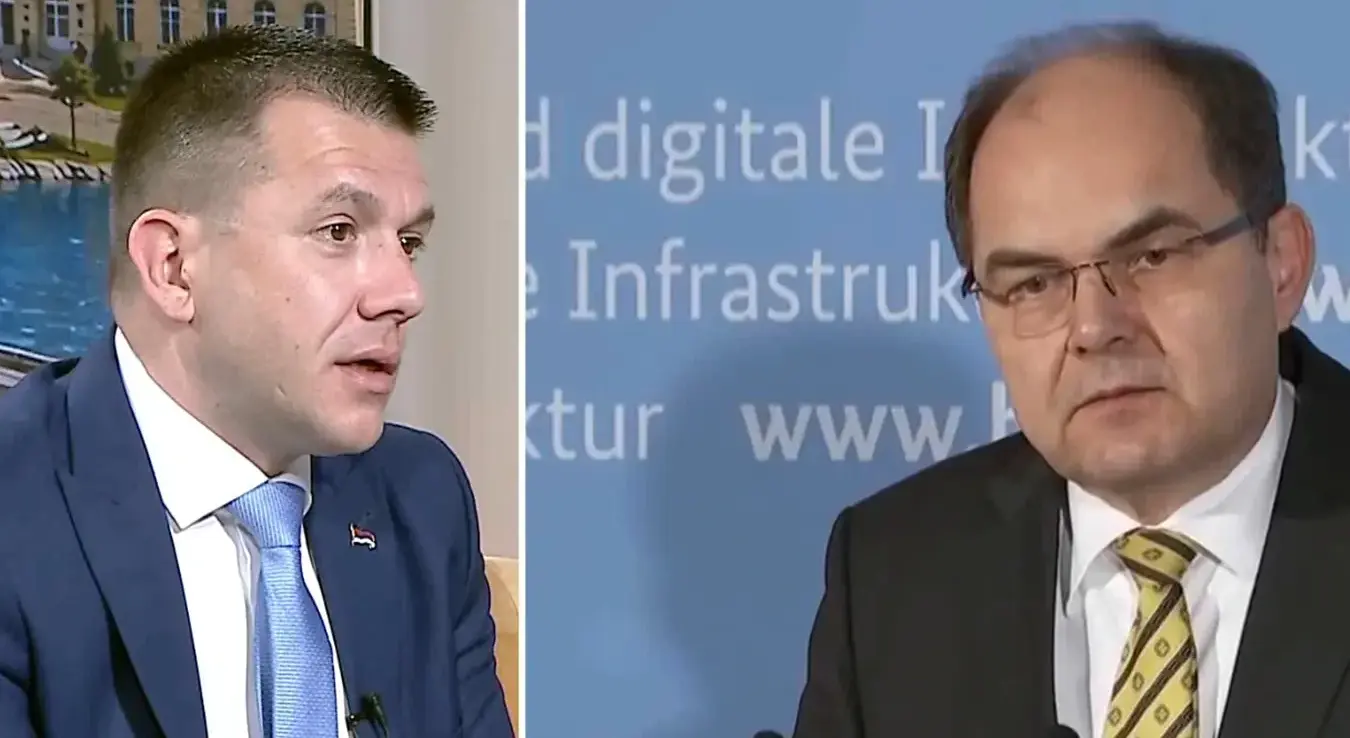 Политиколог Бојан Шолаја и Кристијан Шмит