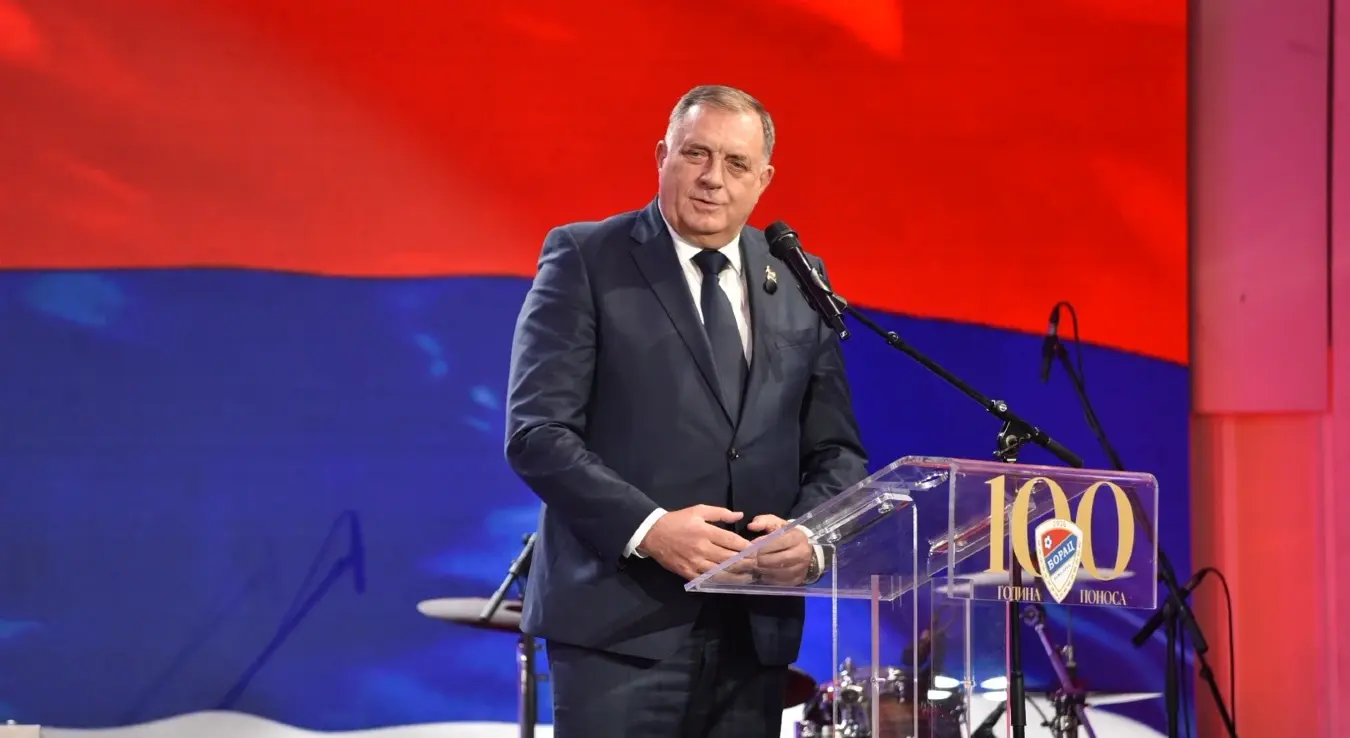 Предсједник СНСД-а Милорад Додик на свечаној академија поводом 100 година постојања ФК Борац
