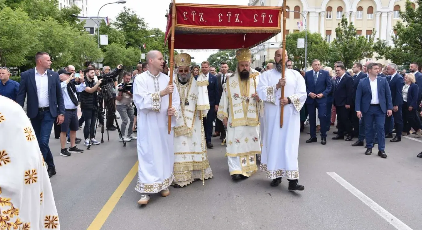 Спасовданска литија у Бањалуци Дна града званичници