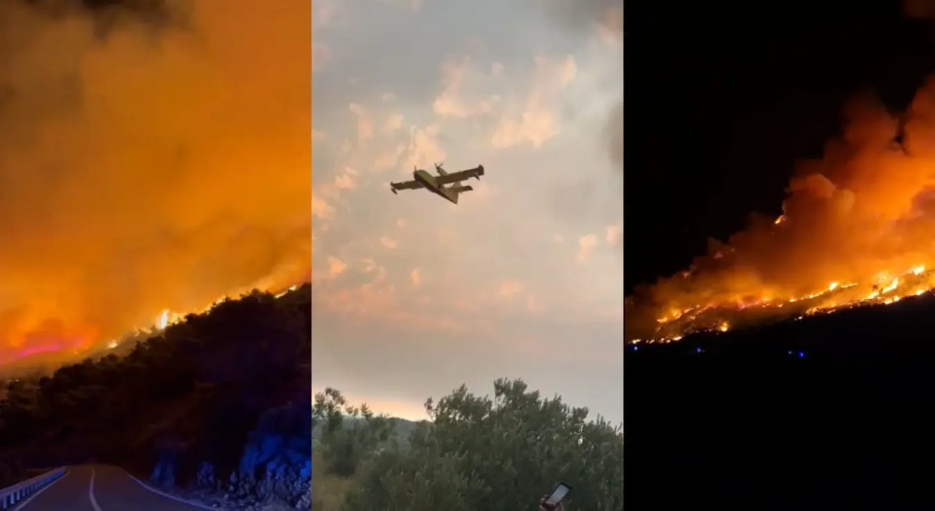 Букнуо пожар на једном од најпопуларнијих хрватских острва: Снимци су стравични