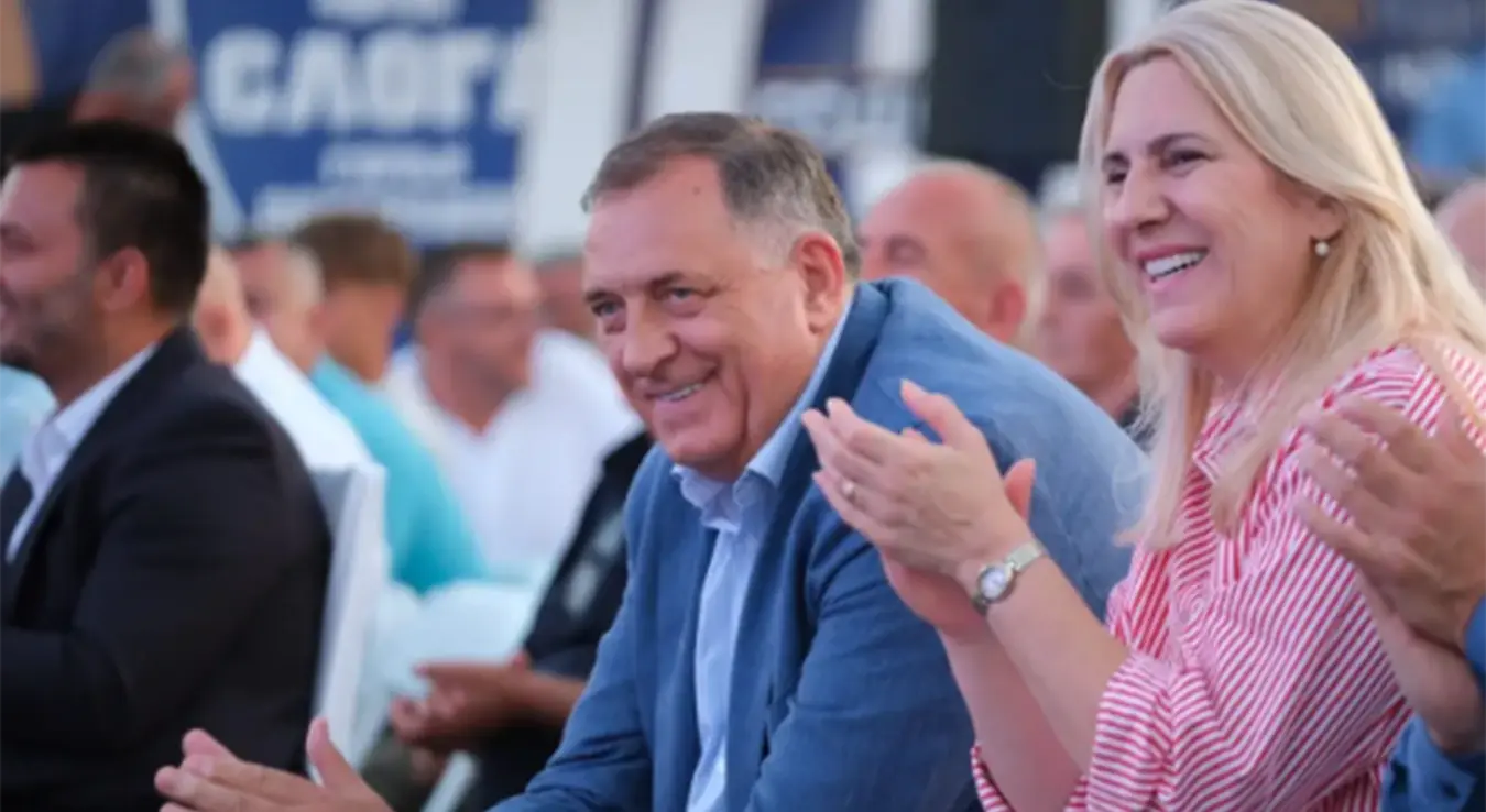 Жељка Цвијановић и Милорад Додик