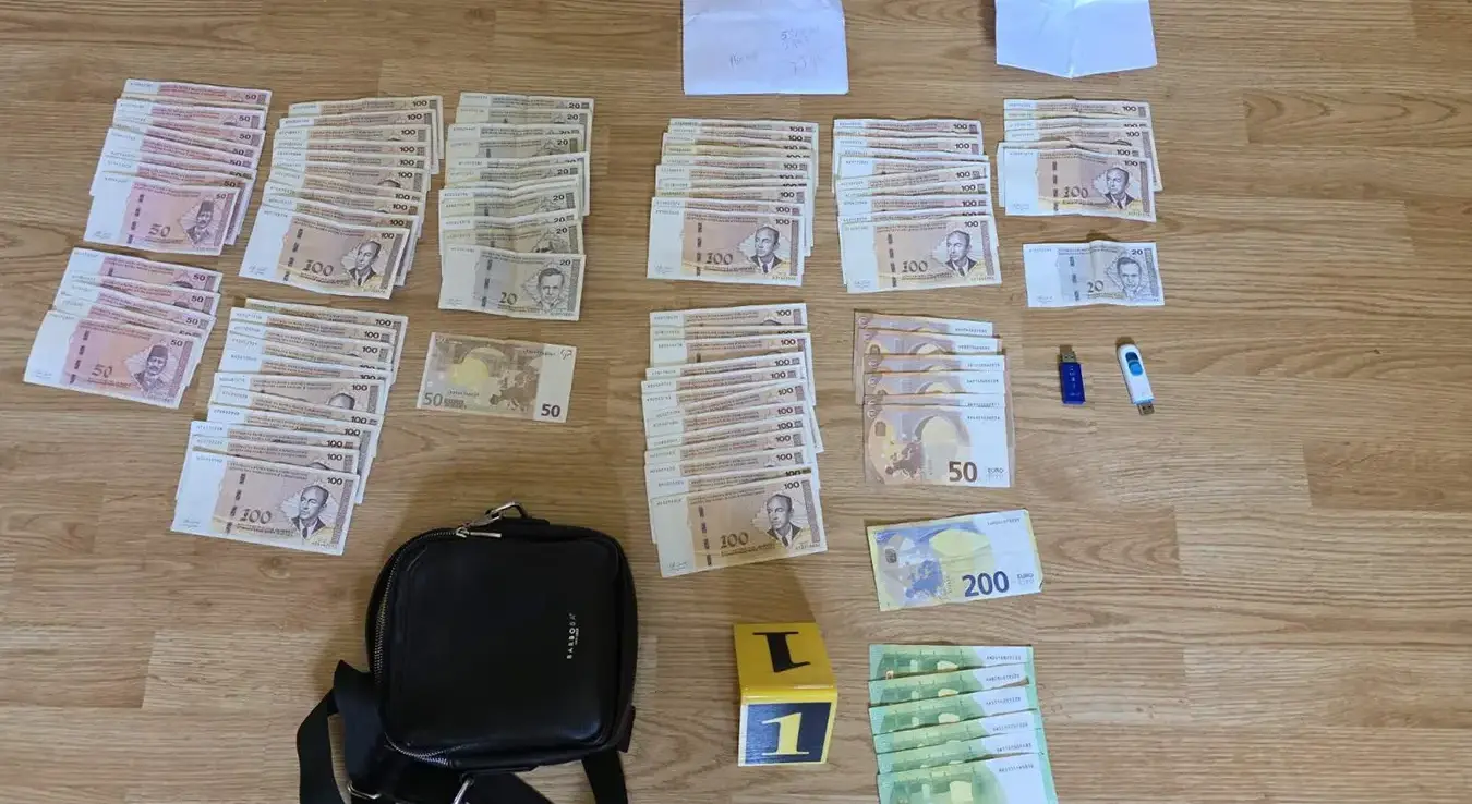 Новац заплијењен у акцији Кандидат