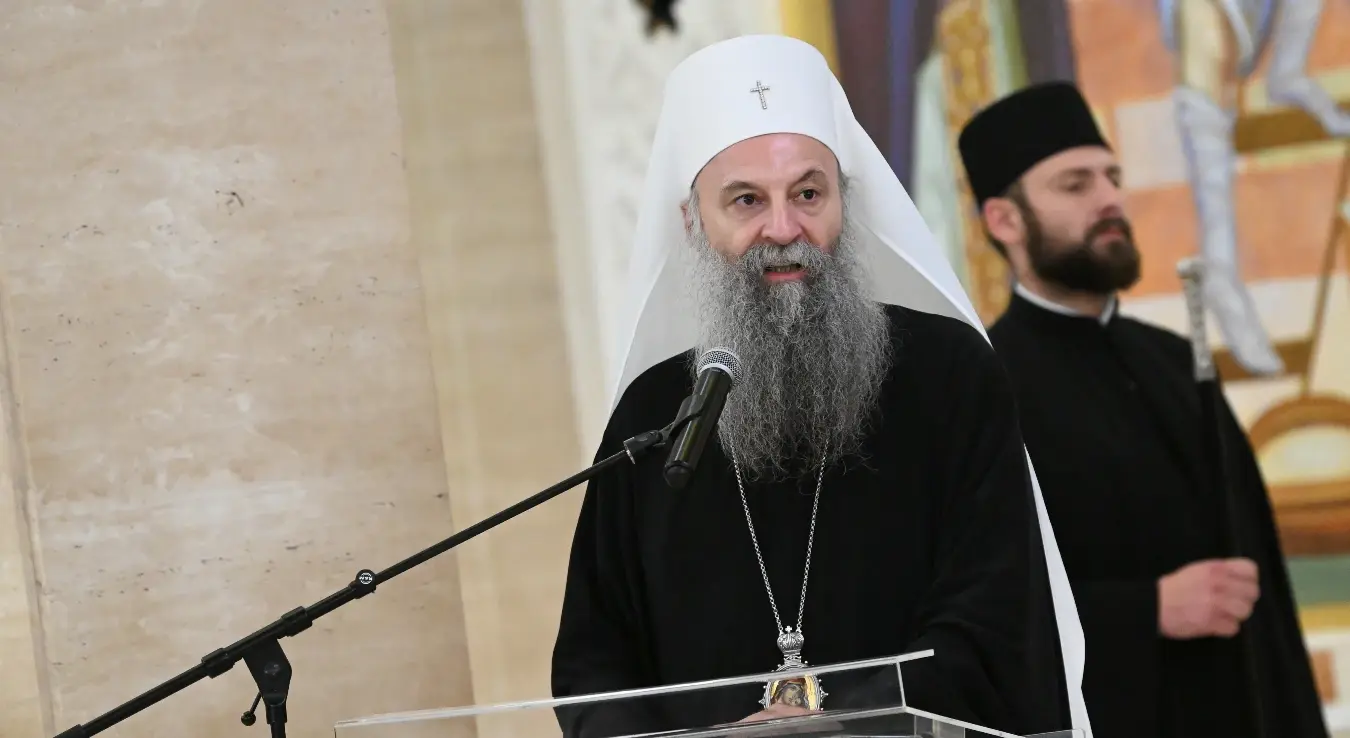 Његова светост архиепископ пећки, митрополит београдско-карловачки и патријарх српски господин Порфирије световно име Првослав Перић је 46. врховни поглавар Српске православне цркве
