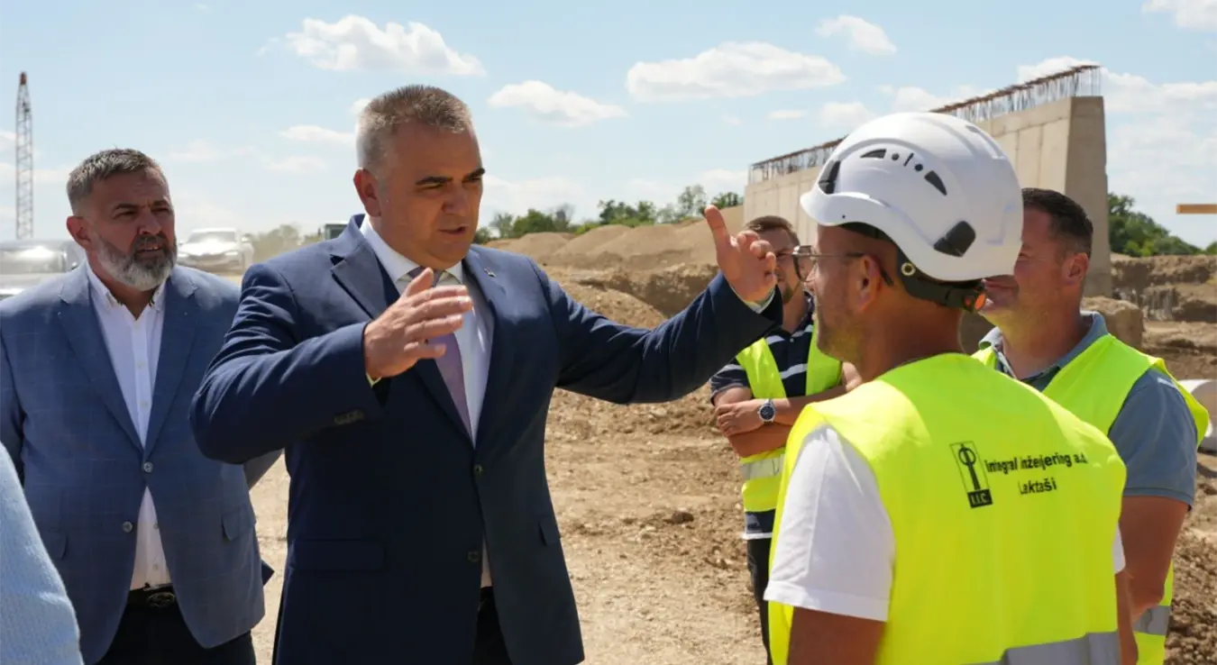 Саво Минић посјетио радове на изградњи ауто-пута Бијељина-Брчко