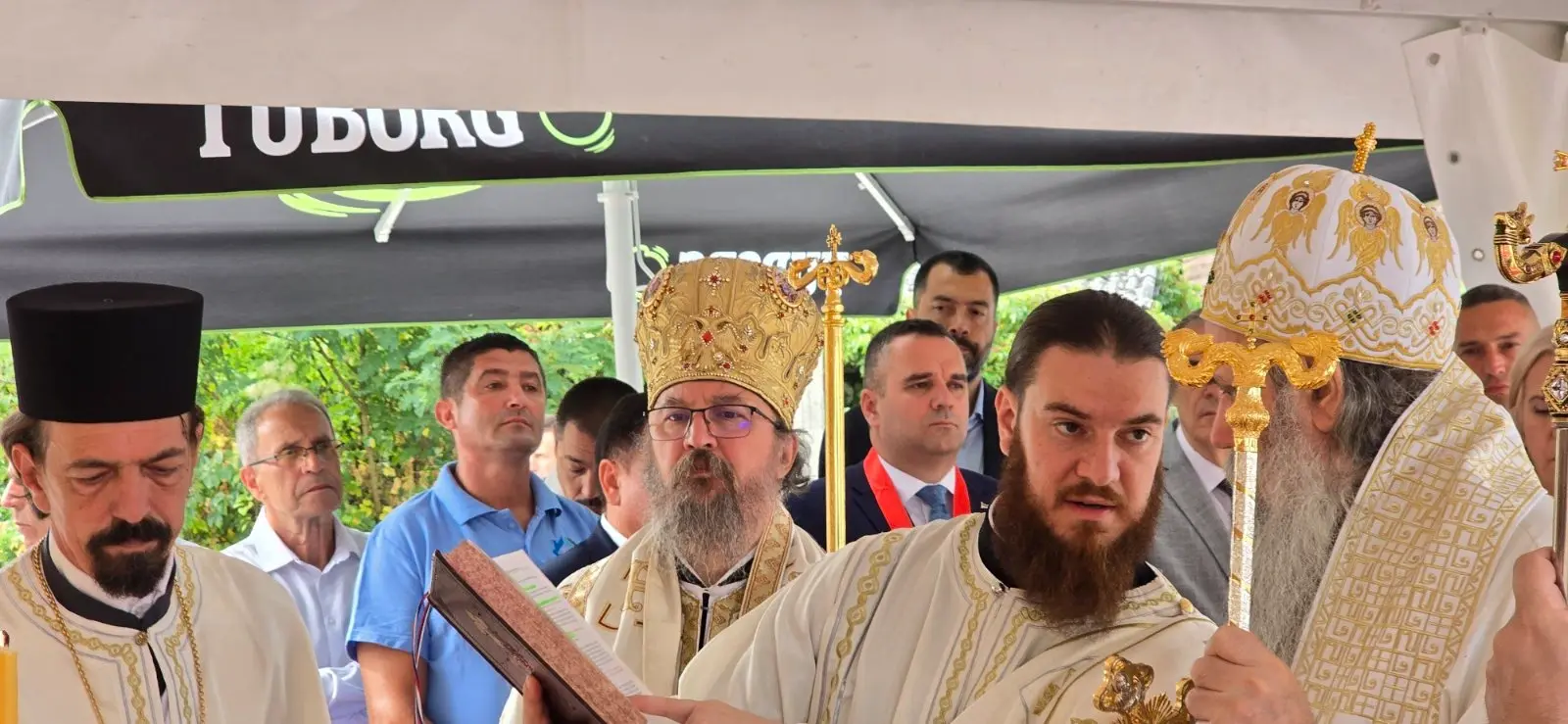 Освештање темеља парохијског дома краљу Драгутину
