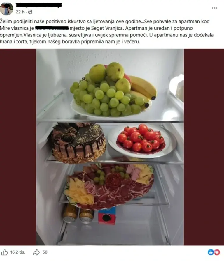 Фрижидер у апартману