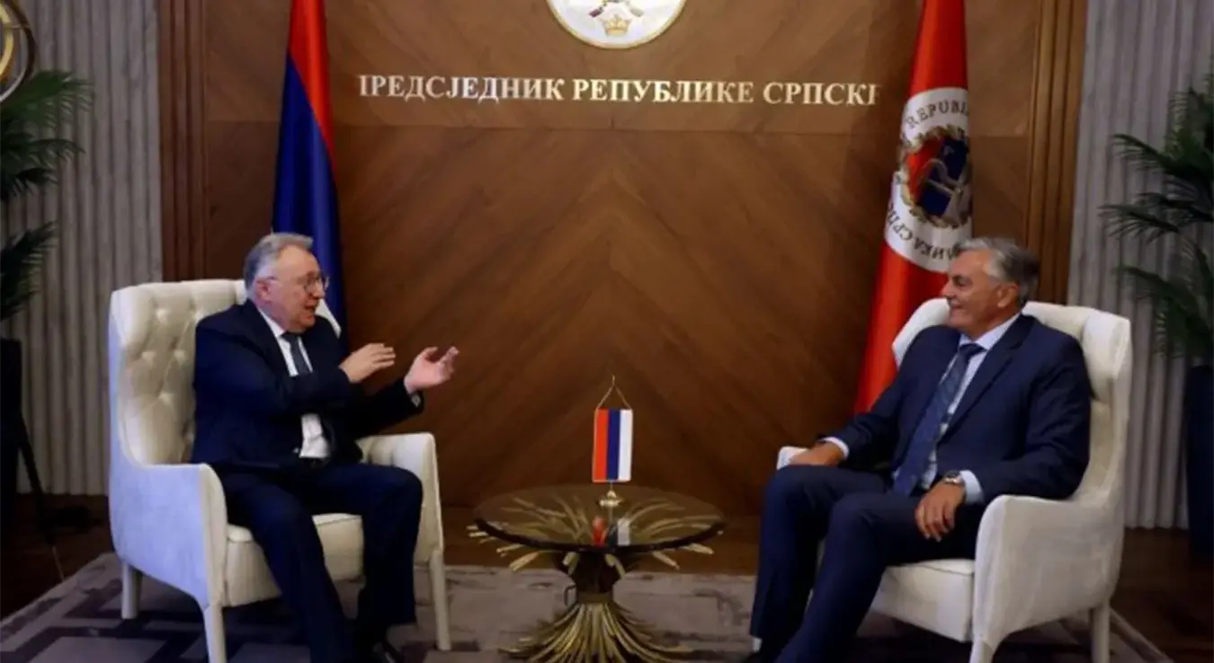 Предсједник Републике Српске Синиша Каран и амбасадор Русије у БиХ Игор Калабухов