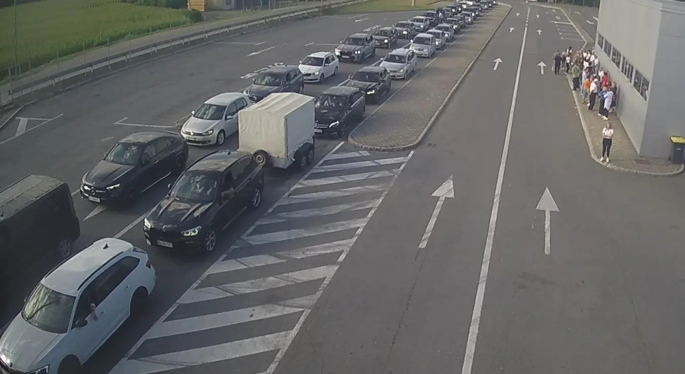 гужва гранични прелаз колона возила Градина