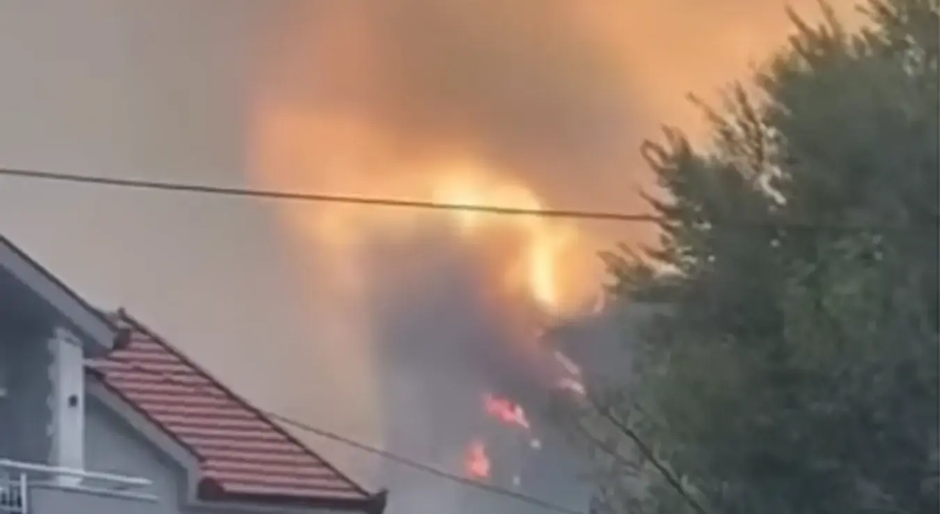 Пожар у Херцег Новом се приближио кућама.