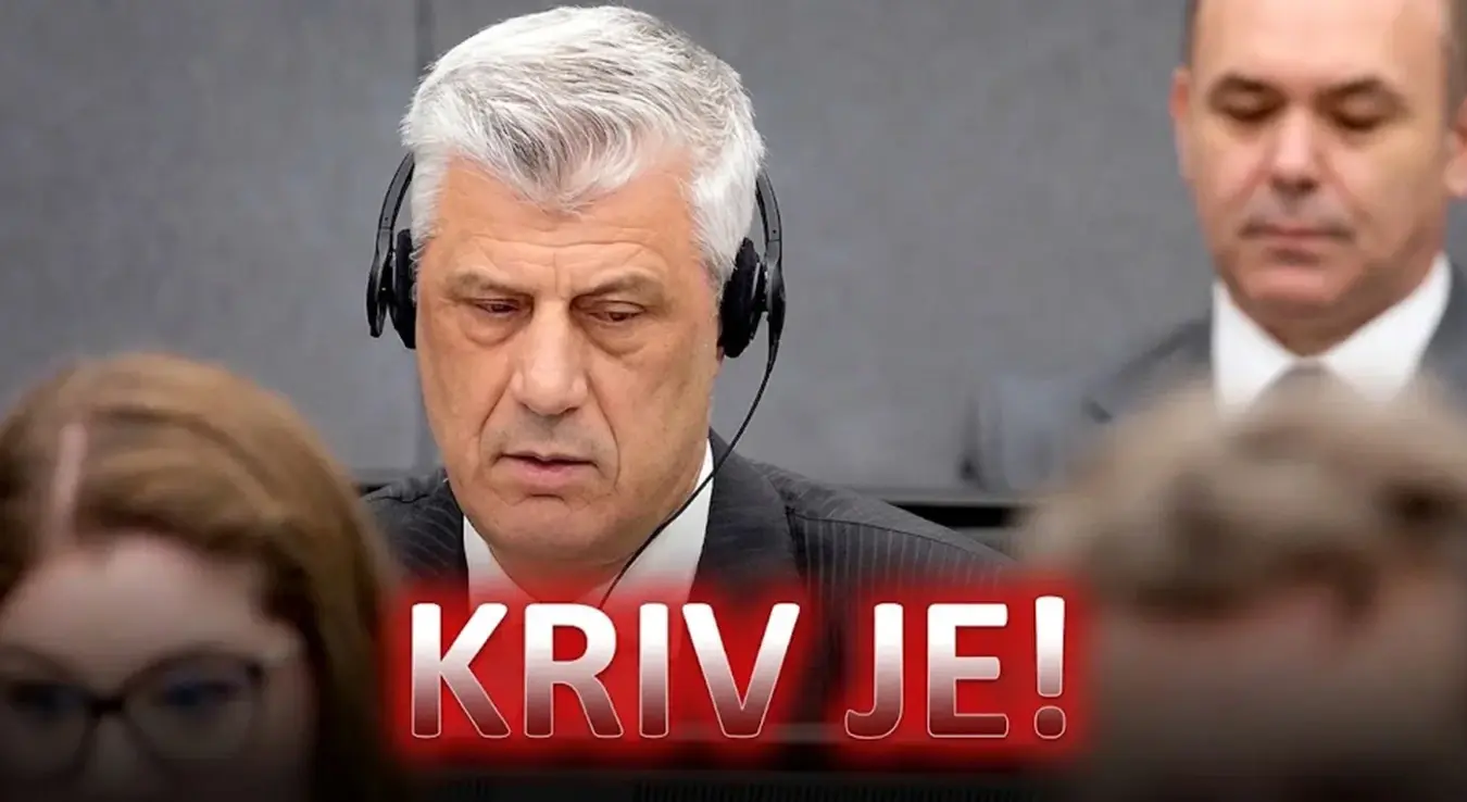 Хашим Тачи, пресуда у Хагу