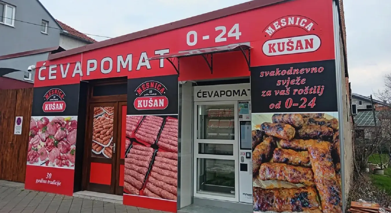 Постављен "ћевапомат": Ради 24 сата, ћевапи увијек доступни