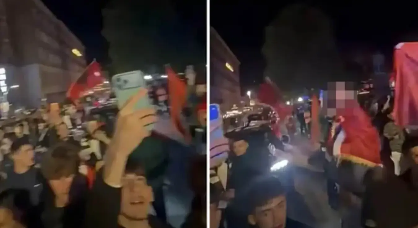 Сукоби са полицијом на скупу подршке командантима ОВК