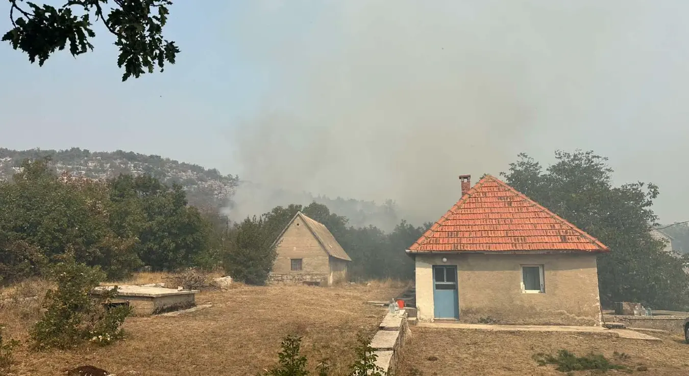 Пожар направио озбиљну хаварију на електромрежи у билећким селима