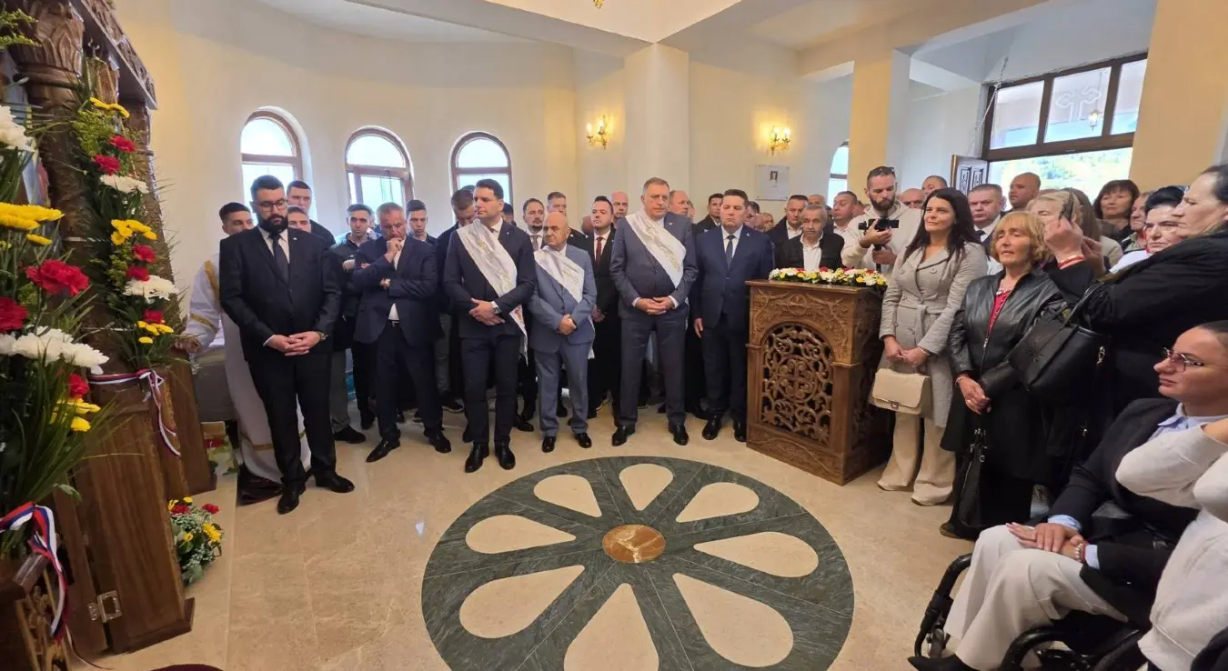 Милорад Додик и предсједник Парламента Словеније Зоран Стевановић