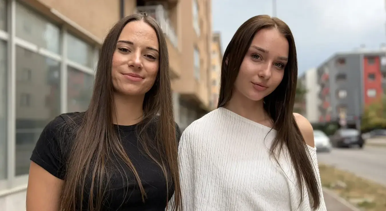 Андреа Ного и Јана Мичић дјевојке које су самоиницјативно организовале чишћење излетишта код Источног Сарајева.