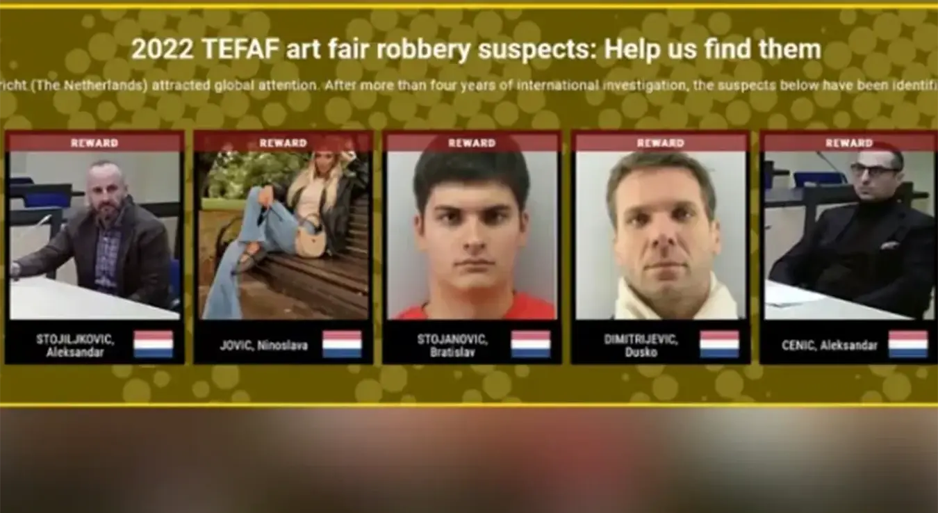 Филмска пљачка на сајму: Полиција тражи пет држављана Србије, украдена огрлица од 27 милиона евра