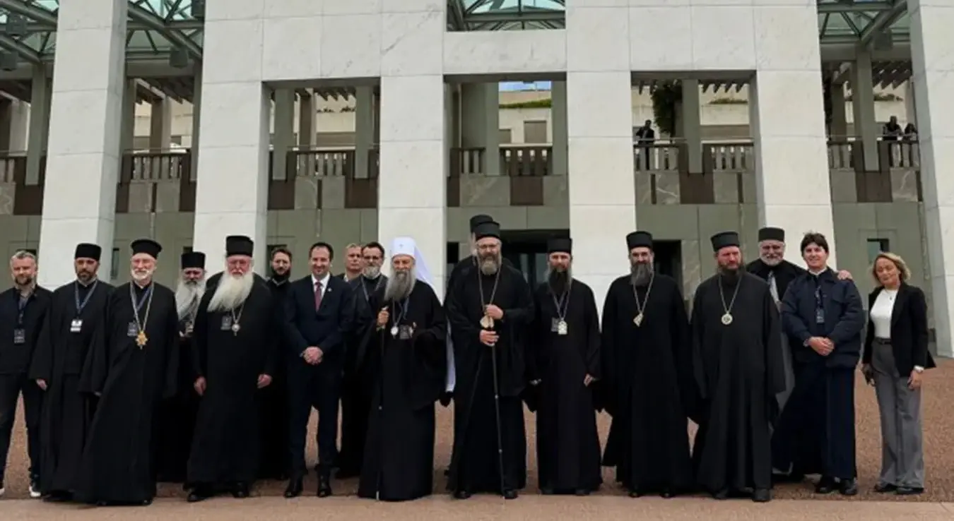 Његова светост патријарх српски Порфирије посјетио је данас Парламент Аустралије.
