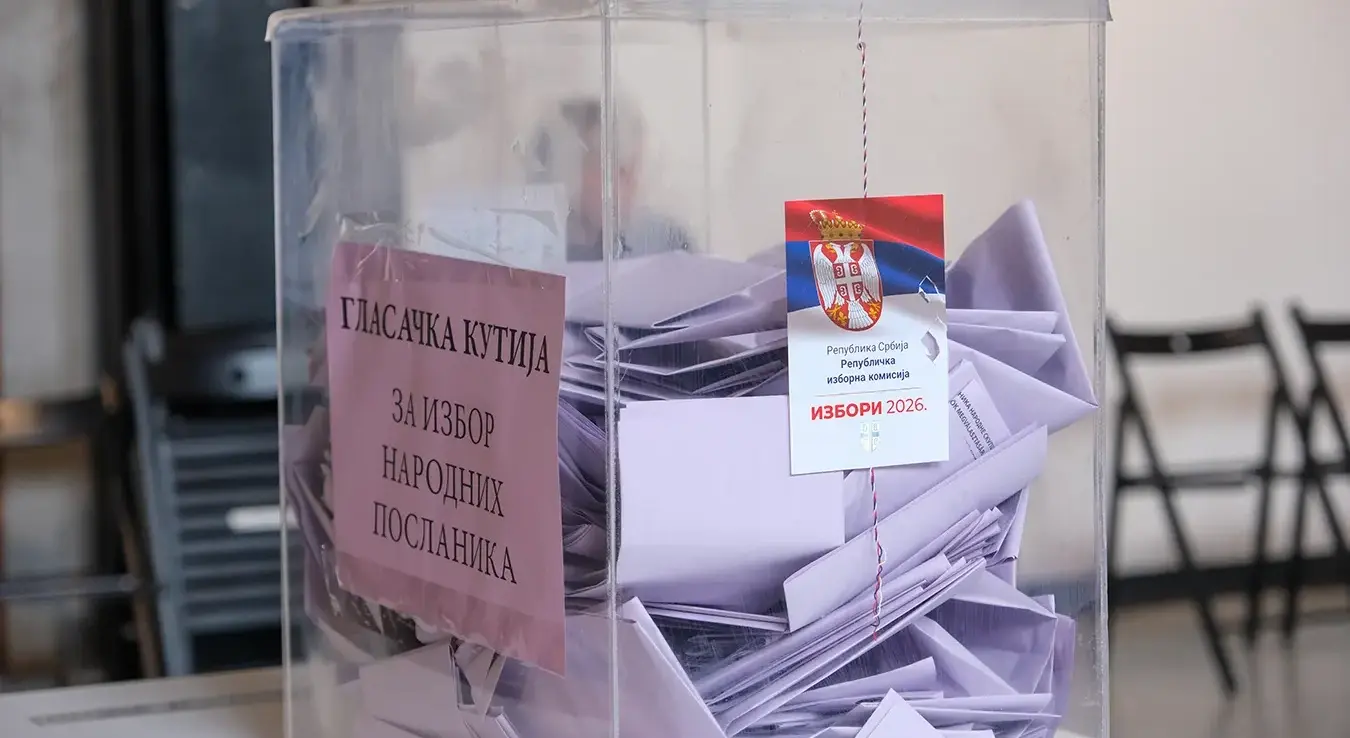 Гласачка кутија за избор народних посланика на парламентарним изборима у Србији, 25.10.2026.