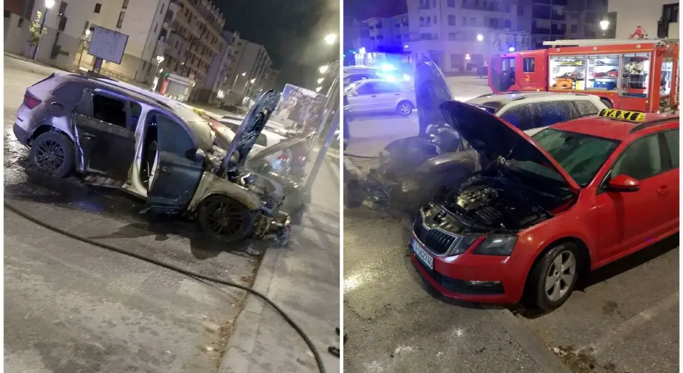 запаљен ауто Пале